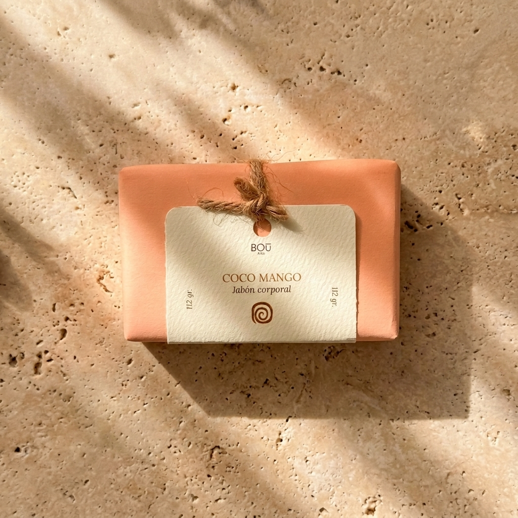 Jabón corporal artesanal de Coco con mango