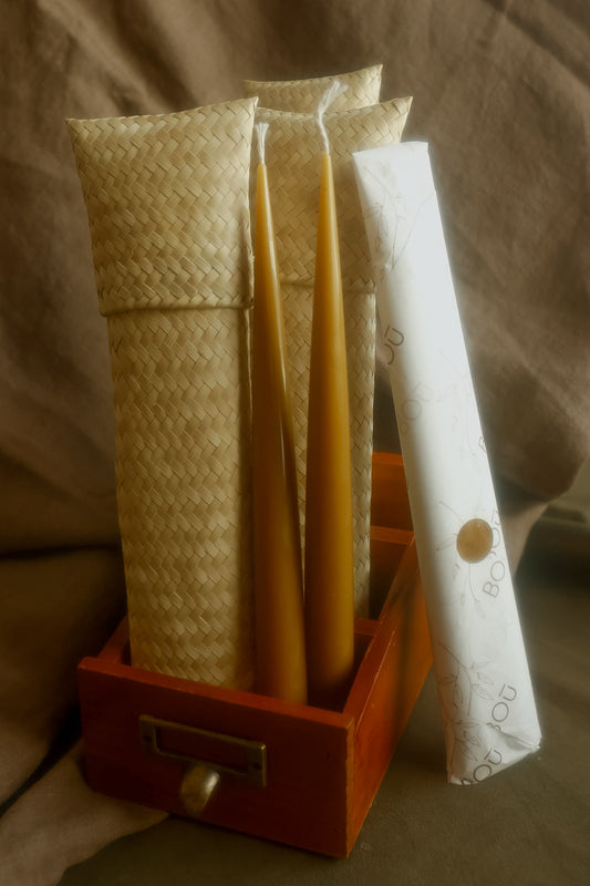 Velas de cera de abeja