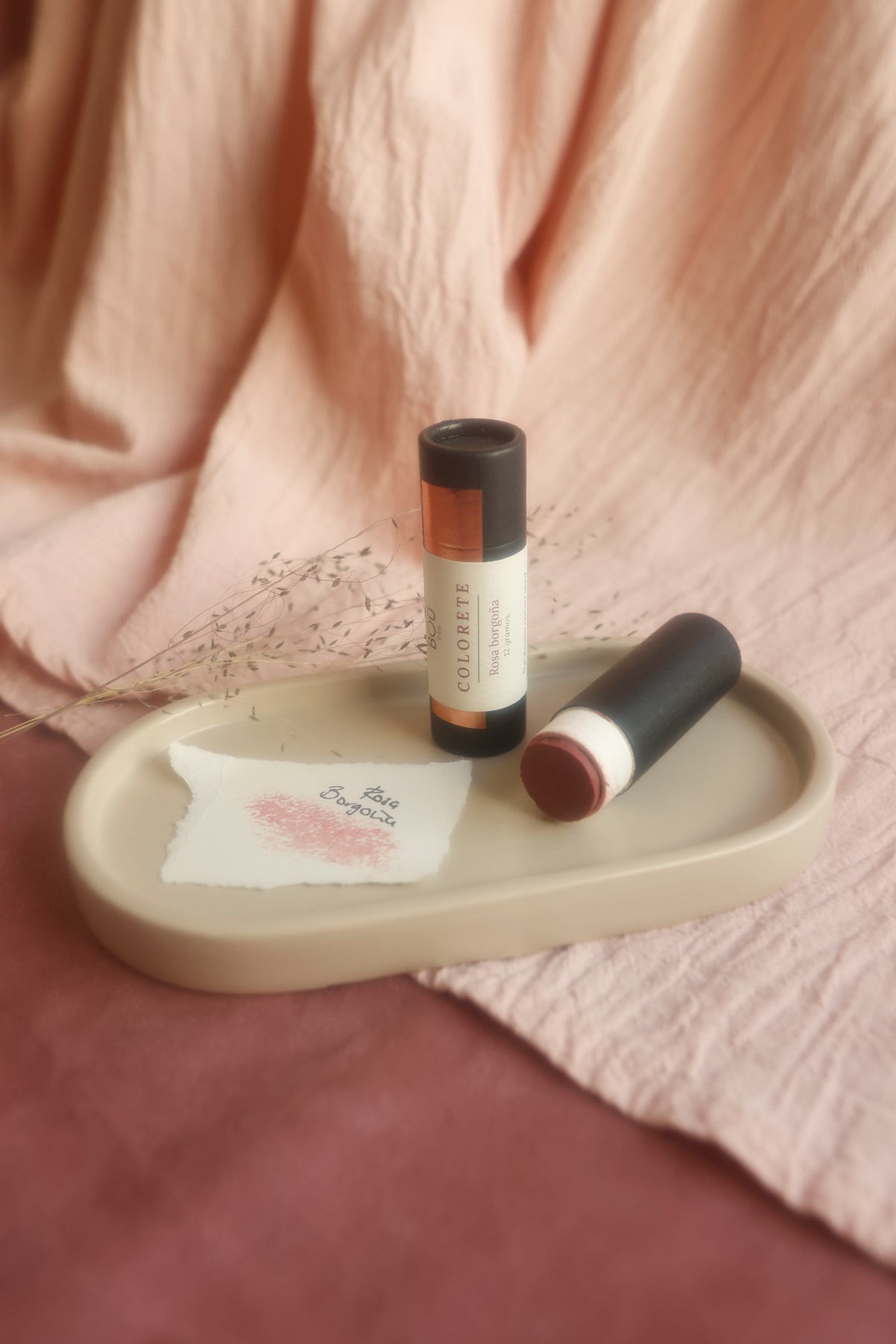 Colorete multiusos tono - Rosa borgoña – Bou Natural