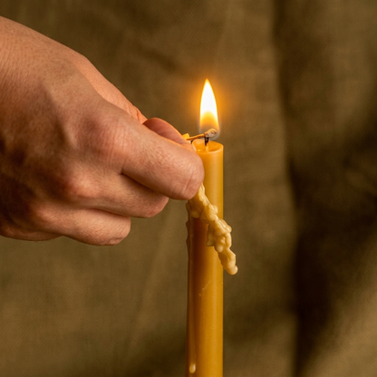 Velas de cera de abeja