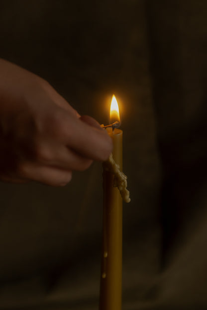 Velas de cera de abeja