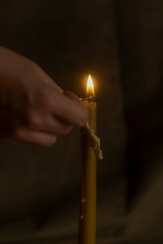Velas de cera de abeja